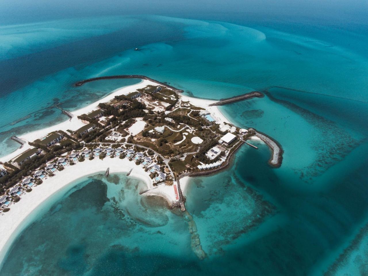 Nurai Island, Saadiyat Hotell Abu Dhabi Eksteriør bilde Aerial view of the island